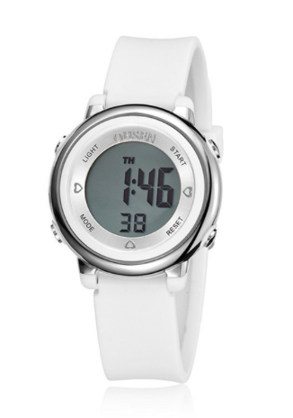 Montre numérique OHSEN blanc